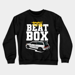 3G CIVIC TOTAL BEATBOX WHITE Crewneck Sweatshirt